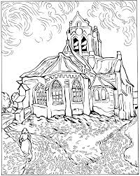 Kids N Fun Coloring Page Vincent Van Gogh Vincent Van Gogh Van Gogh Coloring Van Gogh Paintings Van Gogh Art