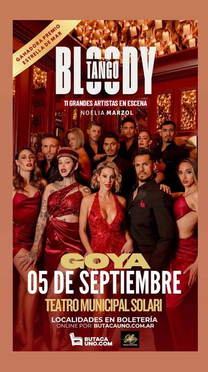BLOODY TANGO se presentará en el Teatro Municipal de Goya | Radio Kiss  Noticias