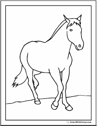 Learn about famous firsts in october with these free october printables. Printable Horse Coloring Page