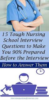 Frequently Asked Nursing School Interview Questions And Answers How To Prepare School Interview Questions School Interview Nursing School Scholarships