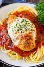 This Delicious Oven Baked Chicken Parmesan Recipe Is Easy And Doesn T Require Any Frying In 2021 Chicken Parmesan Recipes Chicken Parmesan Recipe Baked Baked Chicken
