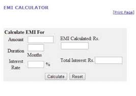 Housing Loan Sbi Housing Loan Emi Calculator