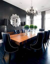 40 Beautiful Modern Dining Room Ideas Dining Room Contemporary Stylish Dining Room Black Dining Room