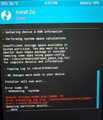 Try using a different usb cord, port and pc. How To Fix Error 70 While Installing Gapps In Twrp Techlatest