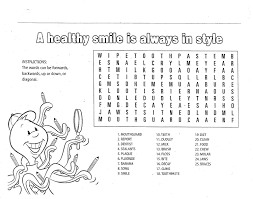 Children S Fun Activity Sheets Healthy Smile Word Search Educative Printable Fun Worksheets For Kids Dental Kids Worksheets For Kids