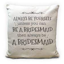 Bridesmaid Personalised Cushion Cover Gift Thank You We Https Www Amazon Co Uk Dp B07b2943v2 R Bridesmaids Personalized Wedding Gifts Personalized Gifts