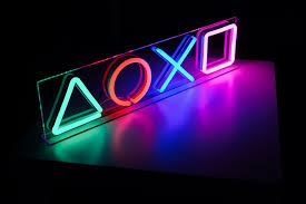 Playstation Neon Sign For Living Room Neon Signs Gamer Room Decor Gamer Room