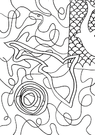 I created this drawing of matisse's gold fish for the kids to take home and color. Matisse Inspired Colouring Artcare