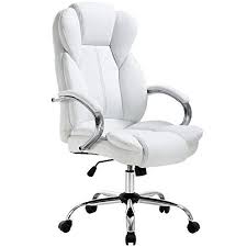 Office desk chairs fink puter. Office Chair Desk Chair Computer Chair With Lumbar Support Arms Headrest Adjustable High Back Executive Task Rolling Swivel Pu Leather Ergonomic Chair For Adults Girls Women White Walmart Com Walmart Com