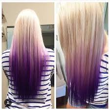 Purple Dip Dye On Blonde Hair Dip Dye Hair Blonde Purple Ombre Hair Ombre Hair Blonde