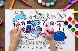 Turn picture into coloring page illustrator. Fonts For Coloring Free Mockofun