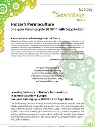 Decentralized water, food and energy systems are interconnected, and can provide independence from global supply. Holzer S Permaculture One Year Training Cycle Permaculture Ecology