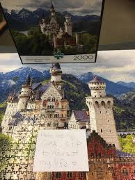 Neuschwanstein castle puzzle 2000 buffalo. White Mountain Puzzles 400 Piece Jigsaw Puzzle What S For Breakfast Jigsaw Contemporary Puzzles