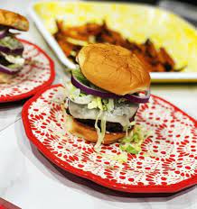 Ree drummond's salmon burgers ​| the pioneer woman | food network Ree Drummond S Black Bean Burgers Carrot Fries Okcveggie Vegetarian Recipes