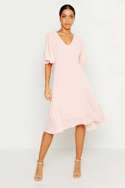Cape Detail Chiffon Midi Dress Boohoo Chiffon Midi Dress Pink Midi Dress Latest Bridesmaid Dresses