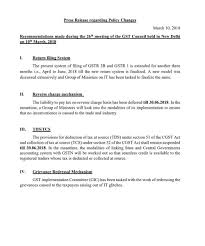 How to fill up ea form 2018. 26th Gst Council Meeting Major Announcements Indiafilings