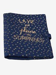 Protege Carnet De Sante La Vie Est Pleine De Surprises Marine Grise Vertbaudet Protege Carnet De Sante Carnet De Sante Liste De Naissance