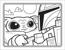 Easy baby yoda coloring page. You Can Get A Free Downloadable Baby Yoda Coloring Book Chip And Company