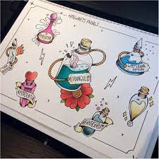 Hogwarts Potions Why Not Visit Our Site For More Inspirational Tattoo Ideas Harry Potter Drawings Harry Potter Potions Harry Potter Art