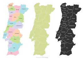 Portugal Mapa Con Regiones Descargar Vectores Gratis Illustrator Graficos Plantillas Diseno