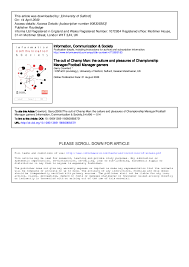 Check out our crawfords selection for the very best in unique or custom, handmade pieces from our cord shops. Pdf Crawford G 2006 The Cult Of Champ Man The Culture And Pleasures Of Championship Manager Football Manager Gamers Information Communication And Society 9 4 496 514 Garry Crawford Academia Edu