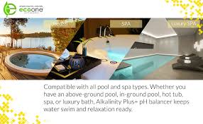 Wondering how to lower alkalinity in hot tub and stabilize the ph? Amazon Com Ecoone Alkalinity Plus Spa Swimming Pool Professional Water Balancing Raises Alkalinity Level All Natural Eco Friendly Quick Dissolving Formula Pool Maintenance Supplies 2 Lb Bottle
