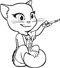 Parents may receive compensation when you click through and purchase from links contained on this website. Talking Angela Talking Tom And Friends Coloring Book Talking Angela Colouring Pages Clipart Full Size Clipart 5688268 Pinclipart