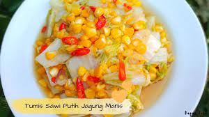 Itulah cara membuat sambal nanas yang pedas sekaligus menyegarkan. Resep Tumis Sawi Putih Jagung Manis Youtube