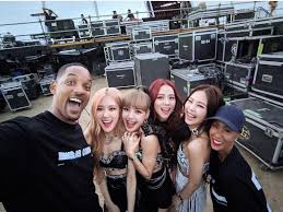 Blackpink With Will And Jada Pinkette Smith Blackpink Blackpink Jisoo Will Smith