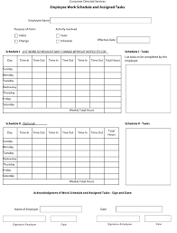 Whenever possible, an employee will be. Employee Work Schedule And Assigned Tasks Template Download Fillable Pdf Templateroller