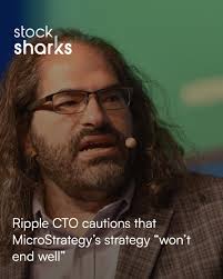 Ripple CTO David Schwartz warned that MicroStrategy's massive Bitcoin bet  is risky, calling it “a leveraged Bitcoin play” that could end “very  poorly” if prices fall. His August 18 post