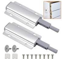 AFQH 2Pcs Cabinet Door Damper Buffer Soft Quiet Closer Stoper Kitchen Cupboard Push To Open Wardrobe Drawer Touch Rebound Device