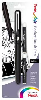 This Refillable Brush Pen By Pentel Is One Of The Best Around The Tip Doesn T Dull Within Days Like Most Brush Pentel Pocket Brush Pen Brush Pen Brush Pen Art