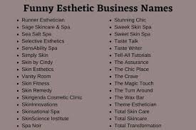 Start your advanced aesthetics career today with spectrum advanced aesthetics institute. 600 Most Attractive Esthetic Business Name Ideas Next Gala