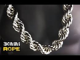 Maybe you would like to learn more about one of these? 30 Hollow Rope Chain Necklace Massive 30mm Wide Youtube