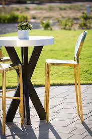 Coco Luxe Gold Bar Stool Gold Bar Stools Event Rental Bar Table