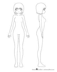 Drawing full body proportions for women in anime manga. Anime Girl Body Sketch At Paintingvalley Com Explore Collection Of Anime Girl Body Sketch