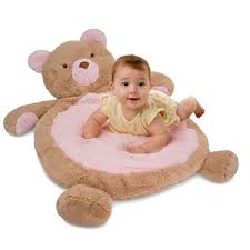 Newborn baby musical piano toys pedal light music mat play perfect gift. Pink Bear Baby Mat 31x23 Mary Meyer Stuffed Toys