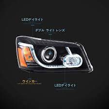 usekaトヨタ クルーガー初代に適した ドレスアップ イカリング ヘッドライト ヘッドランプ 左右セット新品 2001 2007年 led for toyato highlander head lamp vland carlamp headlights toy lens electronic products