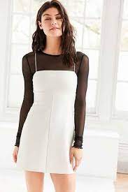 Find the perfect dress for you and shop for long sleeve women's casual dresses, cocktail and party styles, formal gowns, and special occasion dresses in a variety of silhouettes and available in missy, plus, and petite sizes. Out From Under Mesh Long Sleeve Top Long Sleeve Top Outfit Mesh Long Sleeve Top Outfit Mesh Long Sleeve Top