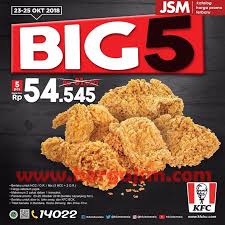 Pin Di Promo Kfc Big 5