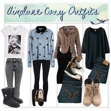 Airplane Cozy And Cute Outfits By Polyvore Tipstas On Polyvore I Like The 3rd Outfit Cute Outfits Comfy Travel Outfit Travel Outfit Summer