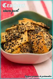 Crackers Sesame Pavot Recette Alimentation Gourmandise Recettes De Cuisine