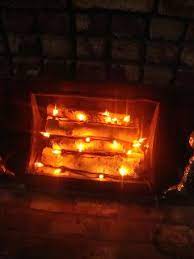 10ft flickering amber flame c18 religion lights christmas lights decor party room garden docor 1 watt, 120 volt, black. My Remarkable Style Faux Fireplace Fireplace Winter House
