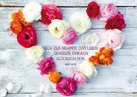 Gut, dass viele blumen eine besondere bedeutung haben. Postkarte Geburtstag Herz Blumen 10 St Adressfeld Rosen Genuss Gluck Leben Gluck