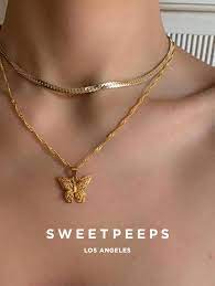 18k Gold Filled Sophie Gold Butterfly Necklace Butterfly Necklace Gold Necklace Jewelry