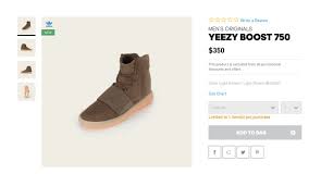 Adidas Yeezy 750 Size Chart