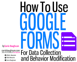 Touch This Image Google Forms For Data Collection And Behavior Modification By Carrie Baughcum Classroom Technology Google Education Classroom Tech