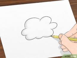 On the picture to your left, we can see a beautiful cumulus (1) and some. How To Draw Clouds 11 Steps With Pictures Wikihow