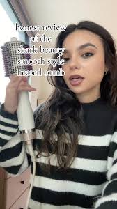 review of the shark beauty smooth style comb! @Shark Beauty im sorry this  was a floptina :( #sharkbeauty #sharksmoothstyle #hairtok #roundbrushblowout
